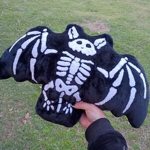 2/$20 Skeleton Bat Plush Pillow